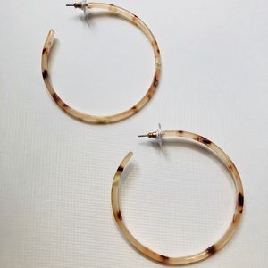 Jewelry - Lucite acrylic hoop earrings Jewelry - Lucite acrylic hoop earrings